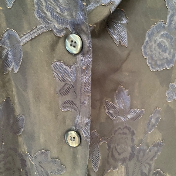 Oscar De La Renta Pink Label Lace Floral Sleeveless Blouse Shirt Top Size 1X - Picture 3 of 7